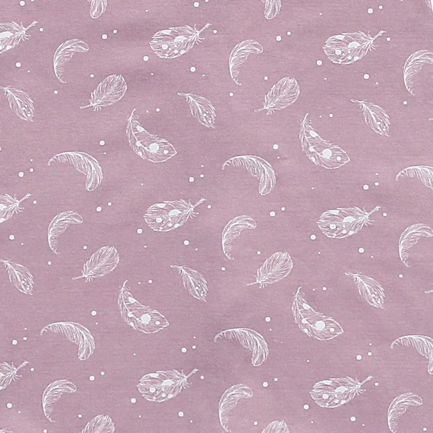 100% Organic Cotton 2.5tog Sleep Sack - Mauve Feather