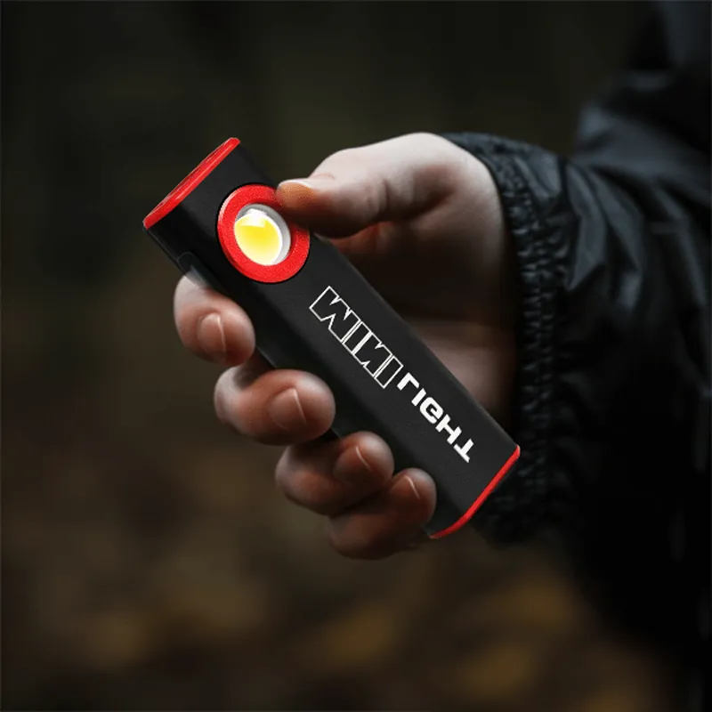 1600 Lumens Flat Flashlight Dual Light Source Magnetic Flashlight