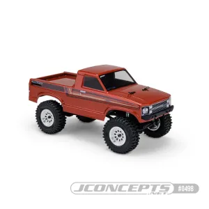 1979 Ford Courier 5.2" WB Body for SCX24, Pre-Trimmed, Clear