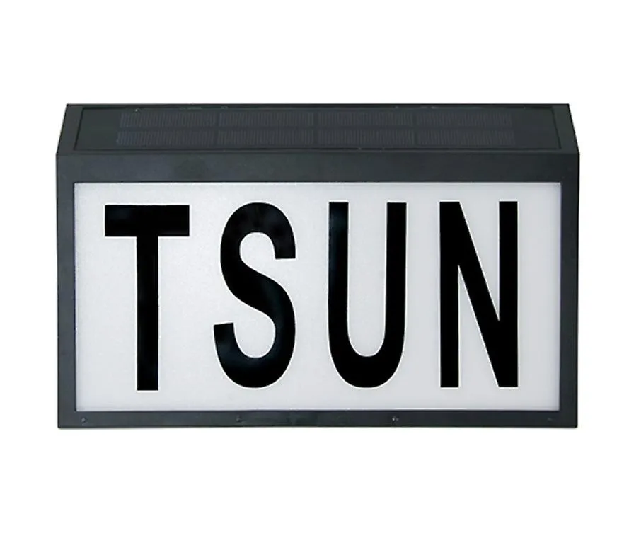 2# Solar digital house number light, waterproof wall-mounted LED address indicator AZ22020