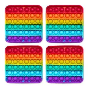4 Extra Rainbow Fidget Mats (The Fidget Game: Sight Words)