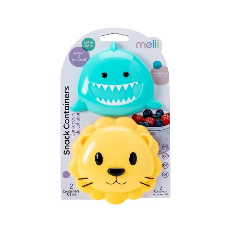 Animal Snack Containers - 2 Pack