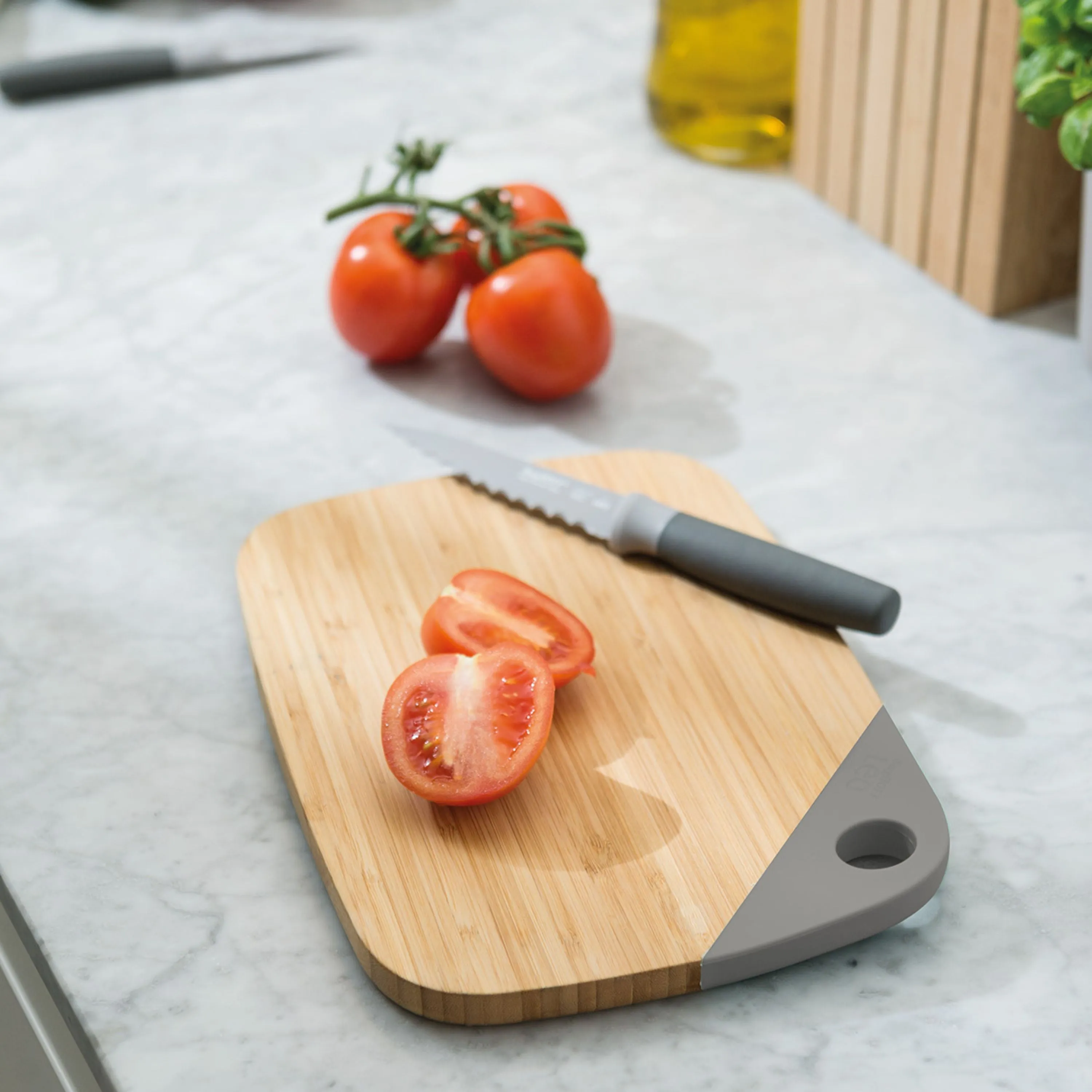 BergHOFF Balance Bamboo Small Cutting Board 11", Recycled Material, Gray