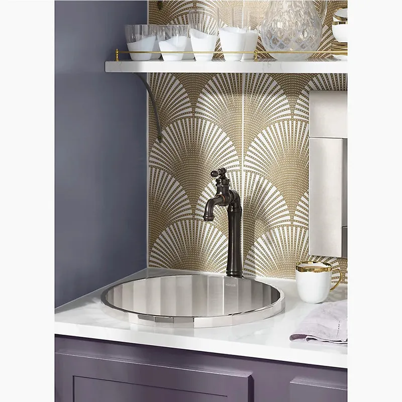 Brinx 18.75" x 18.75" x 6.31" Single Basin Drop-In Kitchen Sink in Stainless Steel