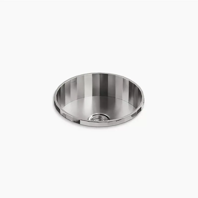 Brinx 18.75" x 18.75" x 6.31" Single Basin Drop-In Kitchen Sink in Stainless Steel