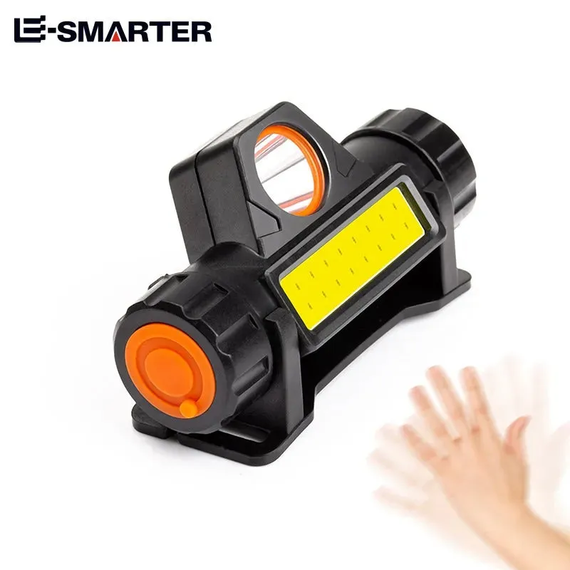 COB LED Headlamp Torch Rechargeable Headwear Flashlight Outdoor Waterproof Camping Fishing Mining Lantern Headlight With Magnet