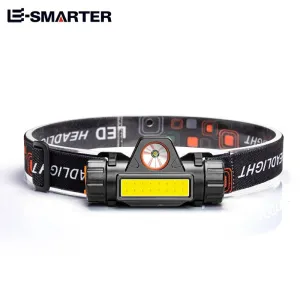 COB LED Headlamp Torch Rechargeable Headwear Flashlight Outdoor Waterproof Camping Fishing Mining Lantern Headlight With Magnet