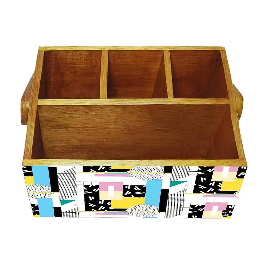Cutlery Holder for Kitchen Silverware Caddy Organizer Spoons Tissue  - Multi Box Pattern