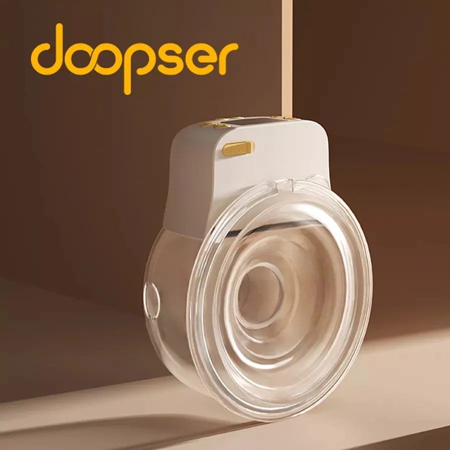 Doopser Electric Wearable Breast Pump Hands Free Rechargeable Single Milk Extractor