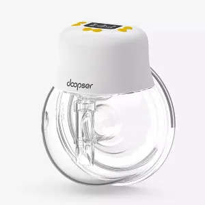 Doopser Electric Wearable Breast Pump Hands Free Rechargeable Single Milk Extractor