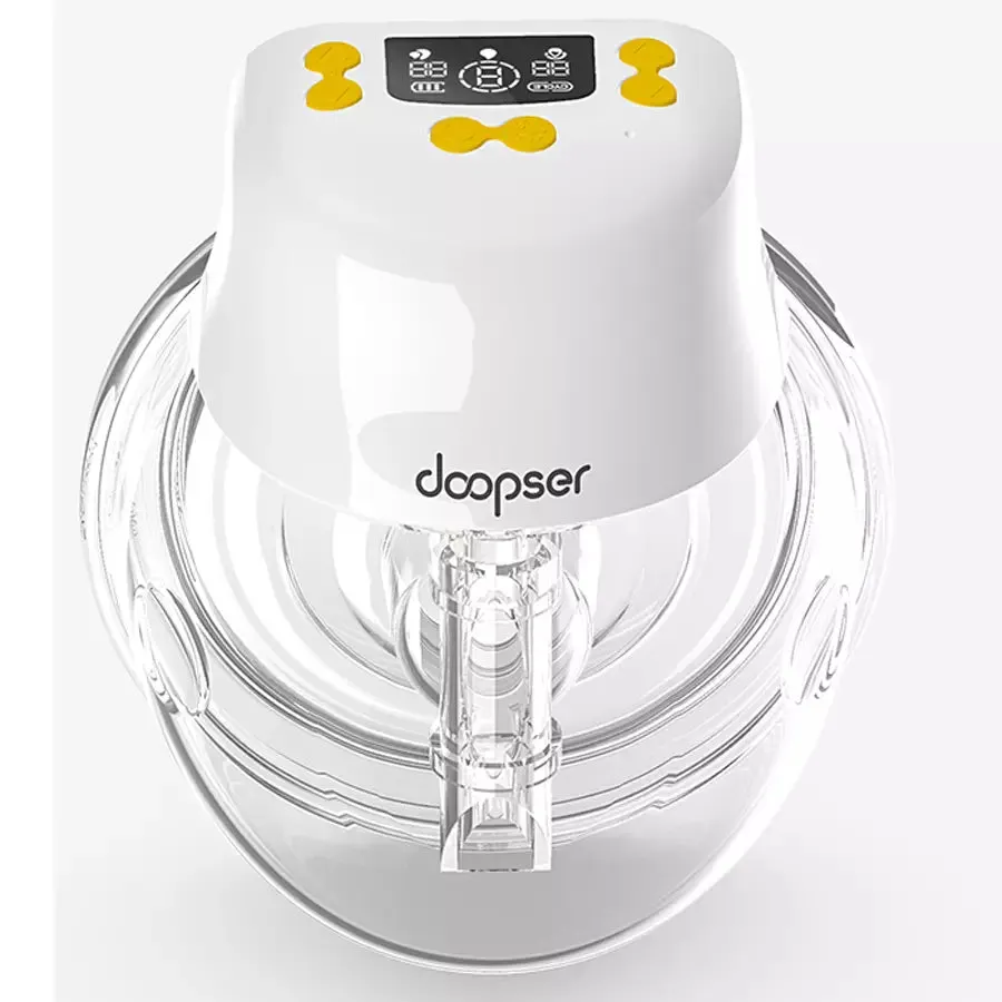 Doopser Electric Wearable Breast Pump Hands Free Rechargeable Single Milk Extractor