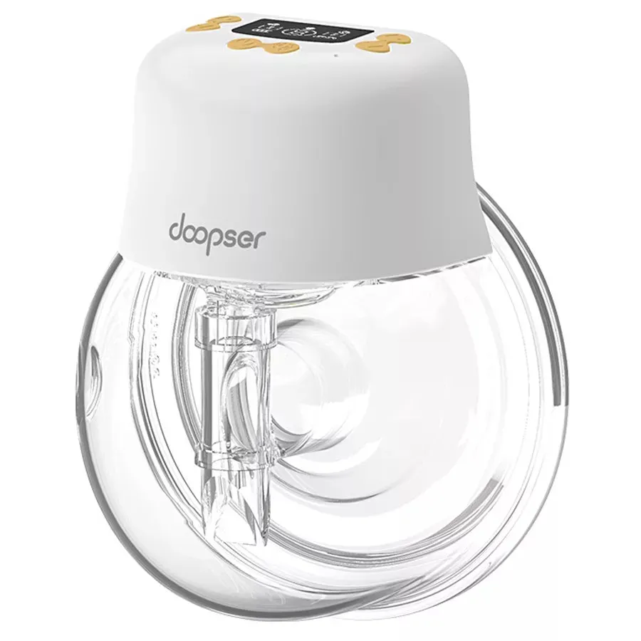 Doopser Electric Wearable Breast Pump Hands Free Rechargeable Single Milk Extractor