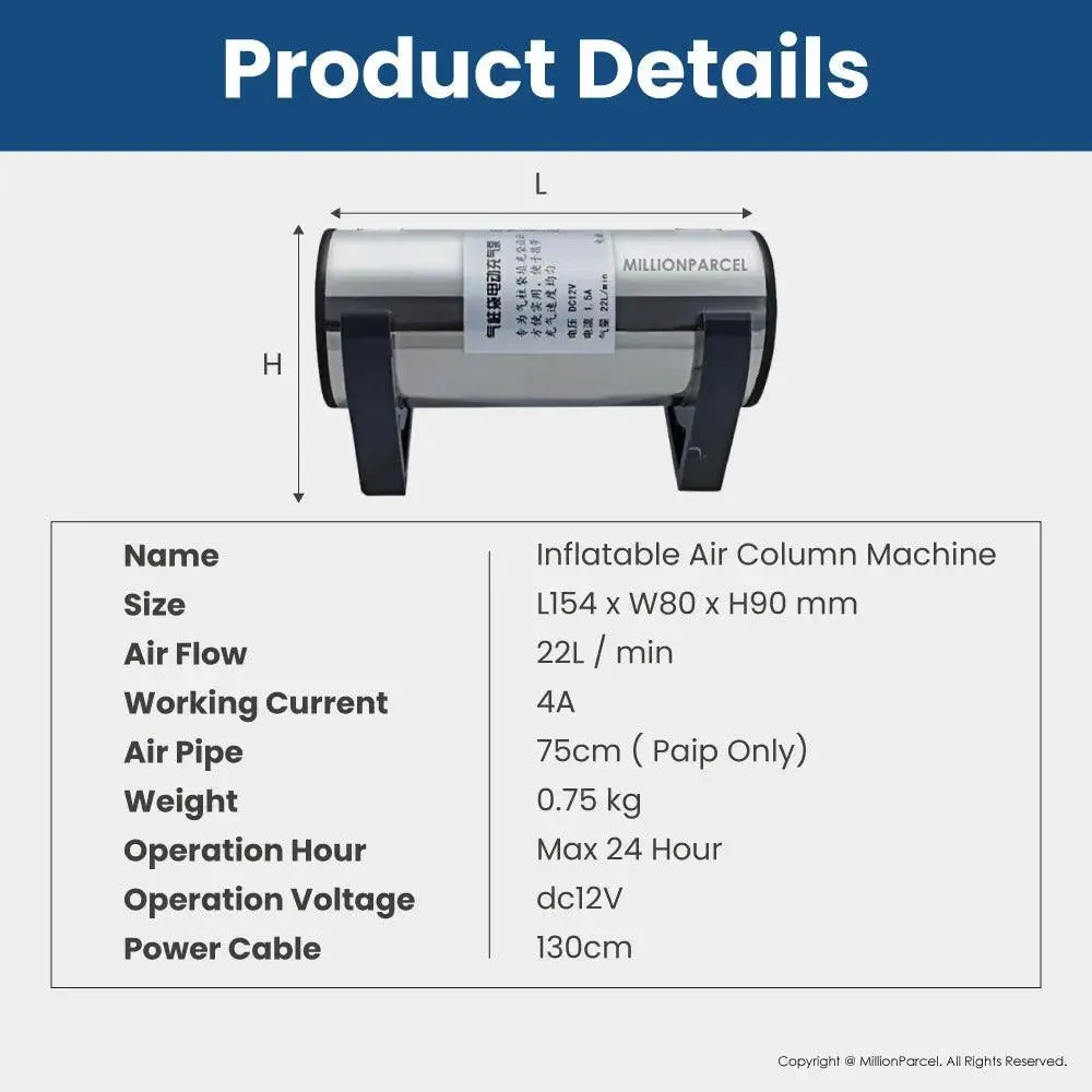 Electric Inflatable Air Column Machine (Pump Air only）