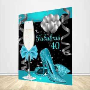 Fabulous 40th Birthday Backdrop