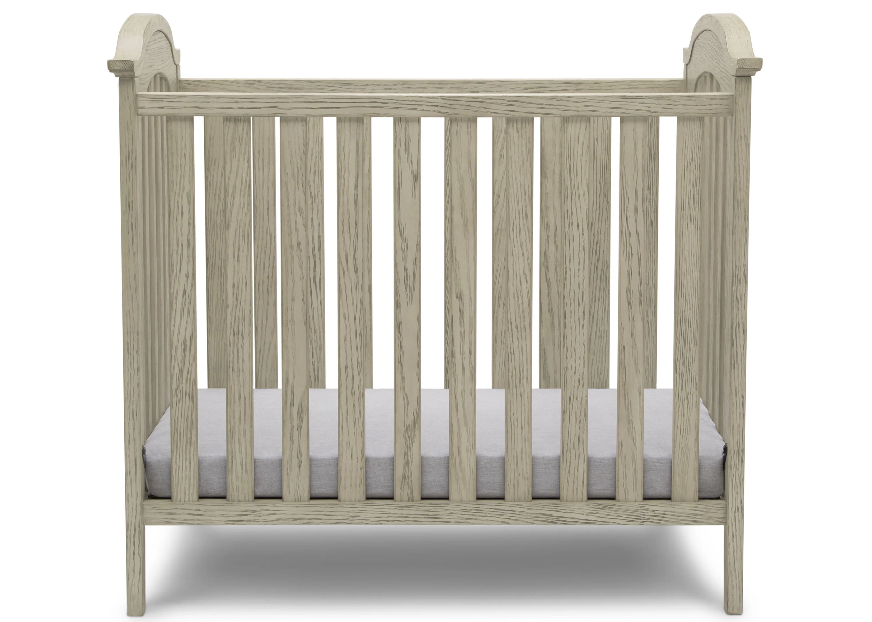 Farmhouse Mini Baby Crib with 2.75-inch Mattress
