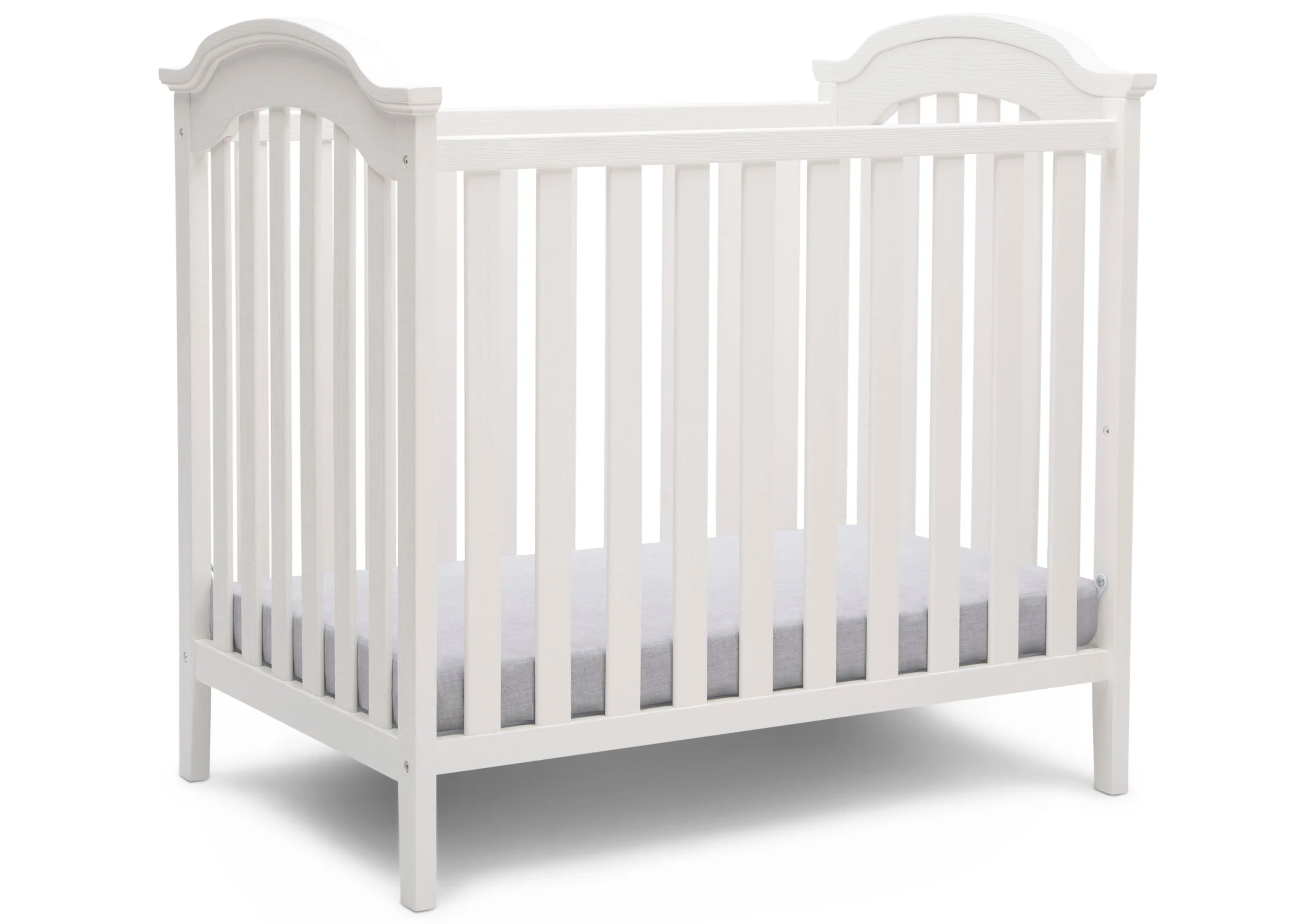Farmhouse Mini Baby Crib with 2.75-inch Mattress