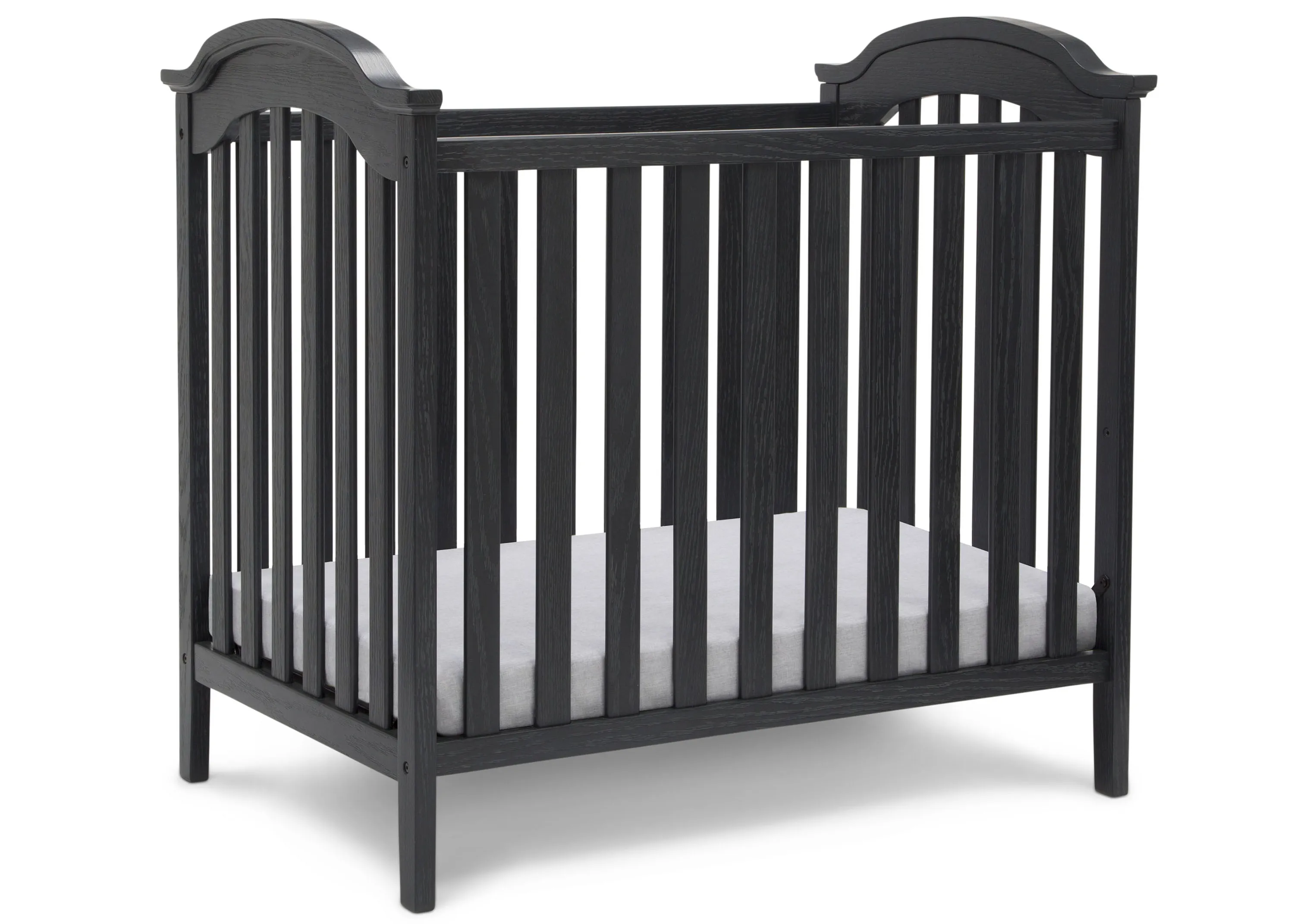 Farmhouse Mini Baby Crib with 2.75-inch Mattress