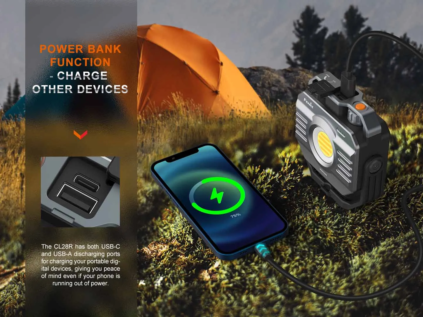 Fenix CL28R Rechargeable Lantern with Color Adjust