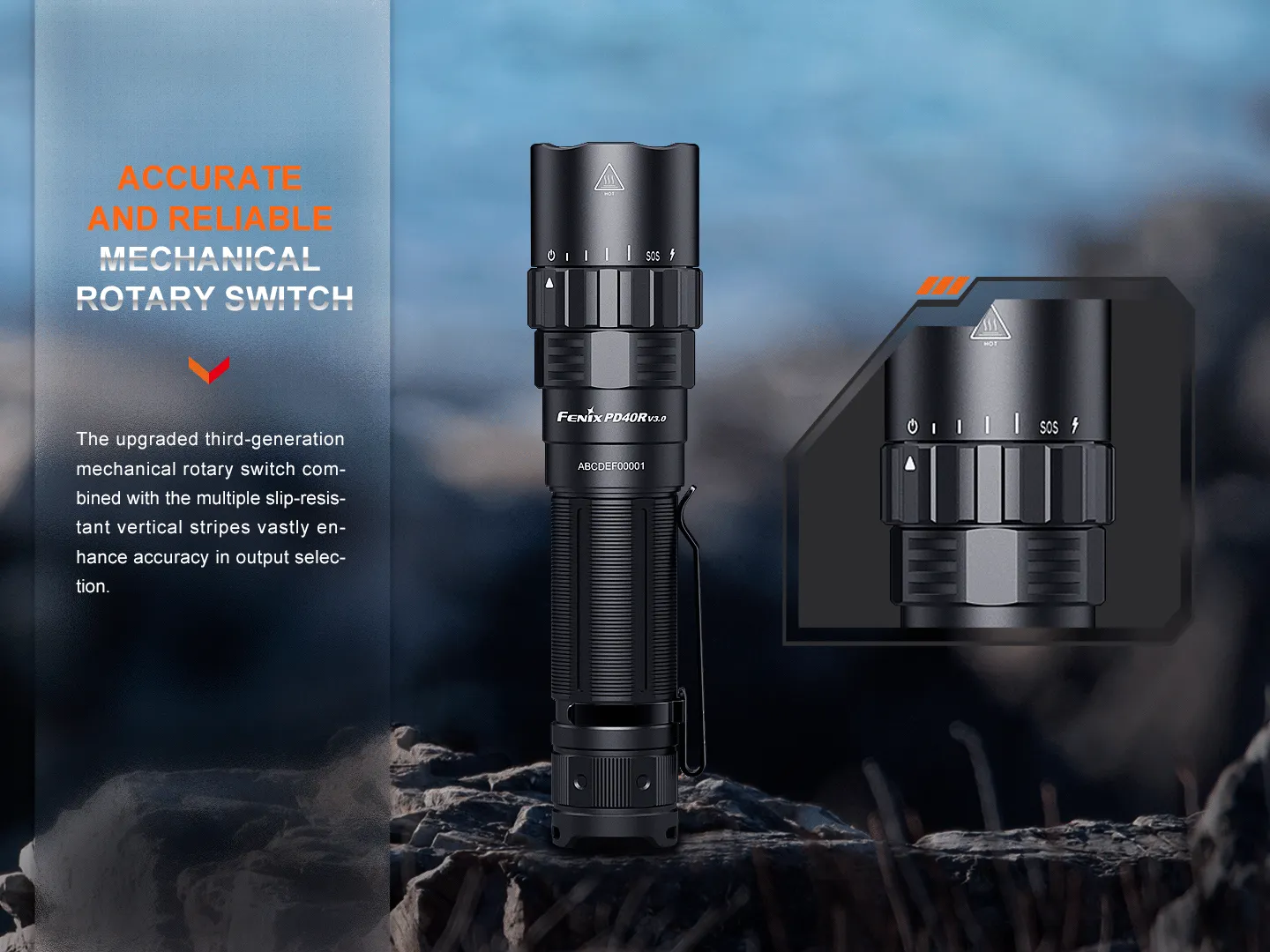 Fenix PD40R V3 Rechargeable Flashlight -- OPEN BOX