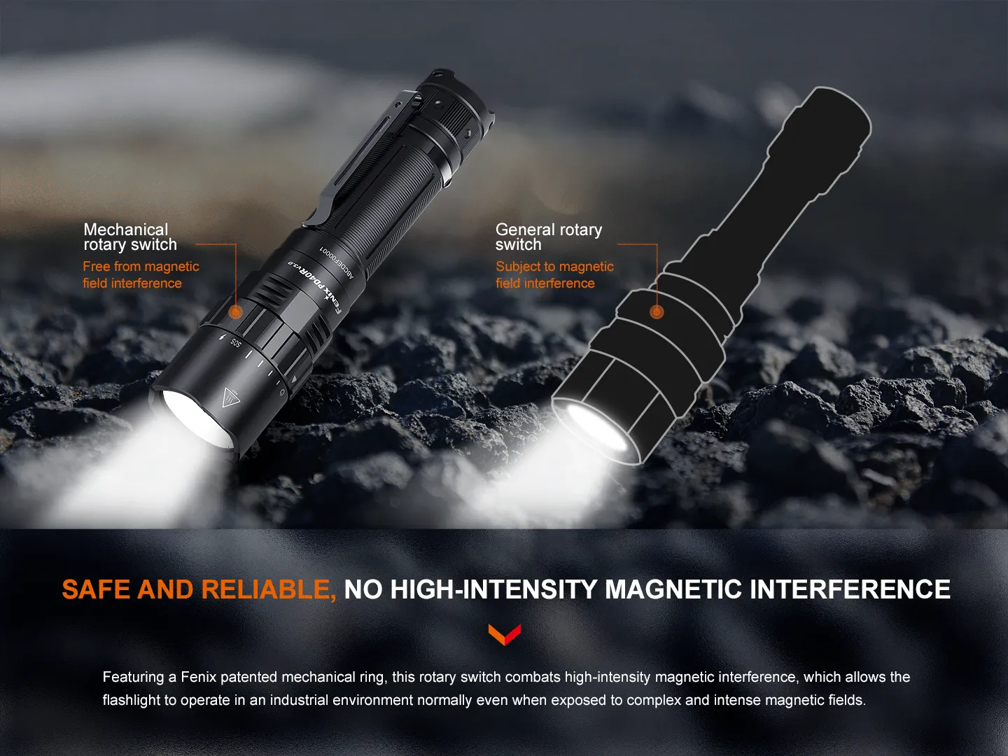 Fenix PD40R V3 Rechargeable Flashlight -- OPEN BOX
