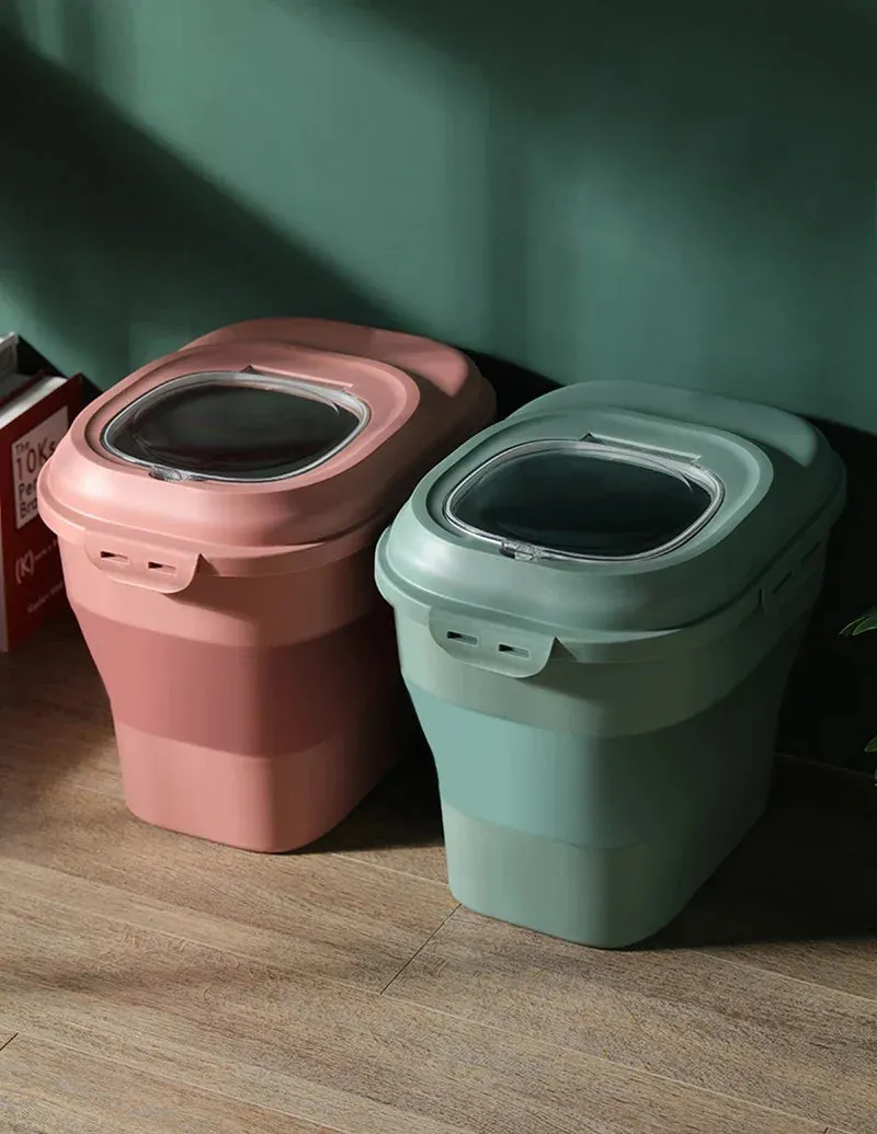FlexiStore Food Storage Container for Pets and Insect-Proof Foldable
