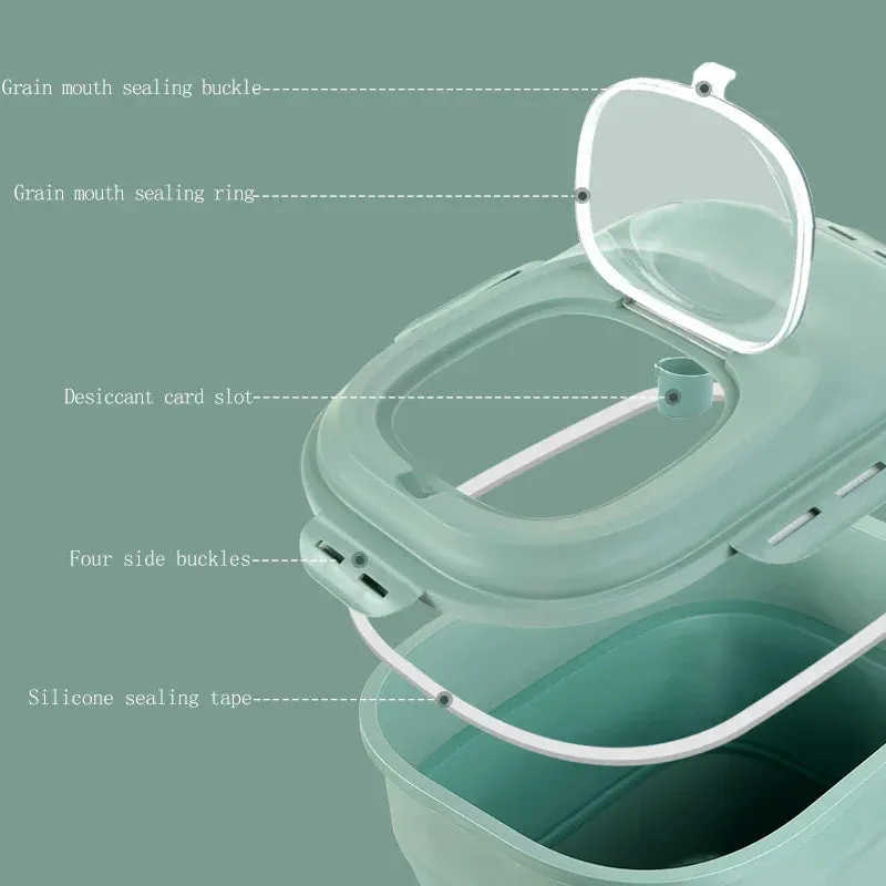 FlexiStore Food Storage Container for Pets and Insect-Proof Foldable