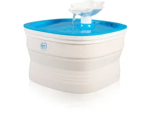 Foldable drinking fountain 20x20x13,5cm blue/white