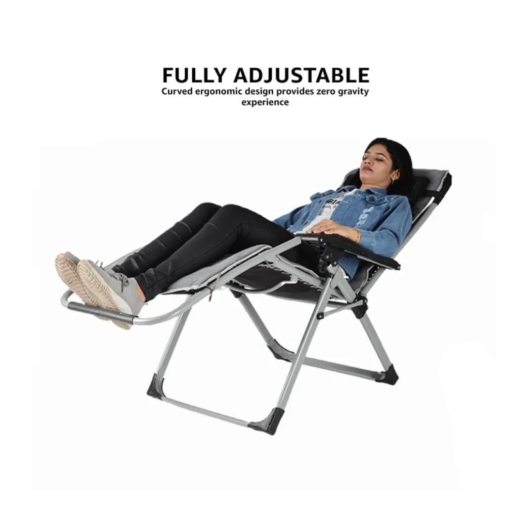 Foldable Heavy Duty Reclining Patio Chair