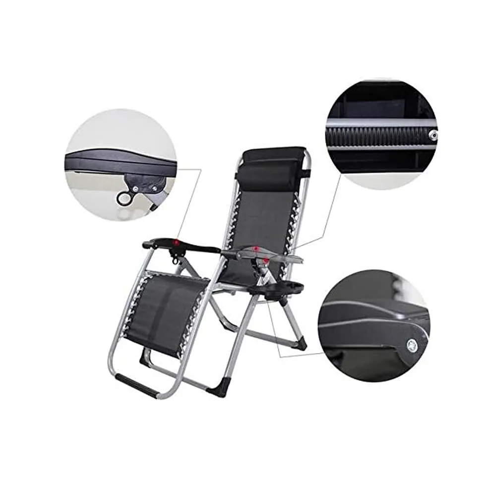 Foldable Heavy Duty Reclining Patio Chair