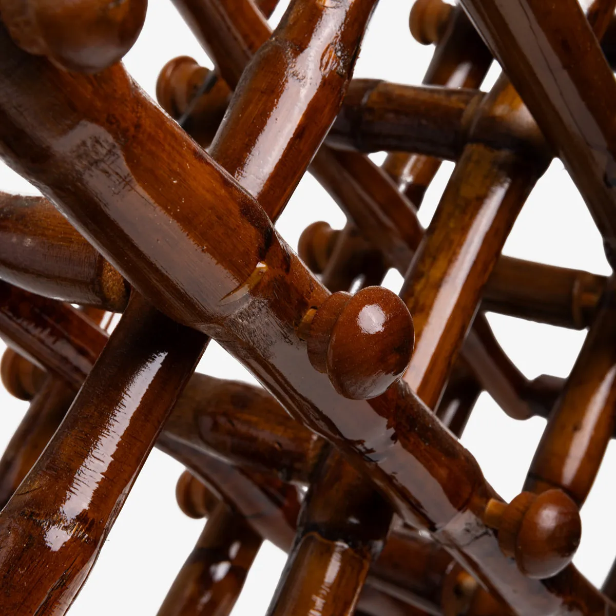 Folding Bamboo Wine Rack