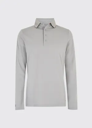 Freshford Mens Long-sleeved Polo - Platinum