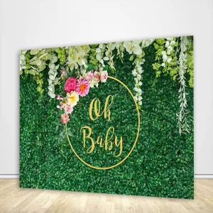 Greenery Baby Shower Backdrop