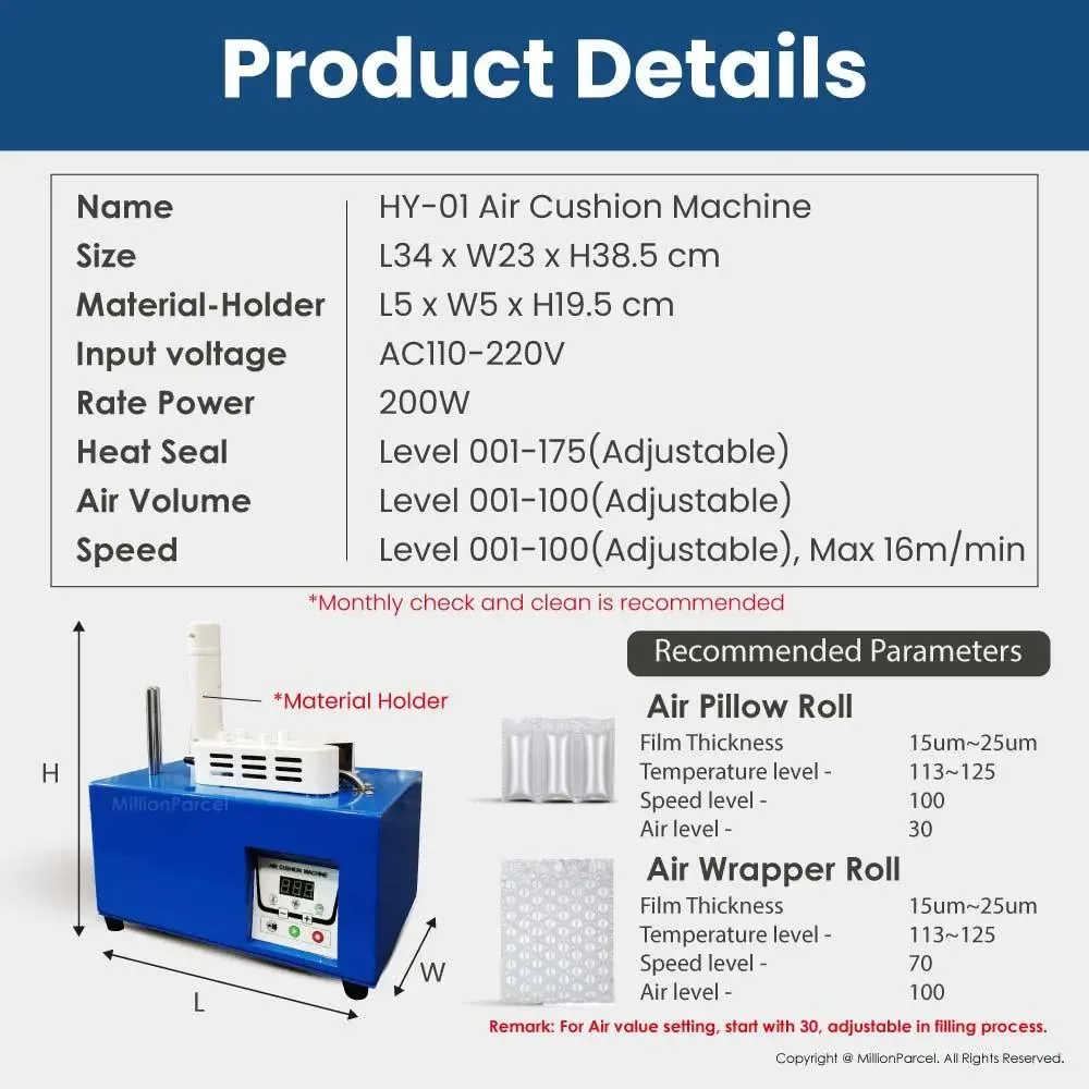 Inflatable Air Machine | High-Speed Air Cushion Machine