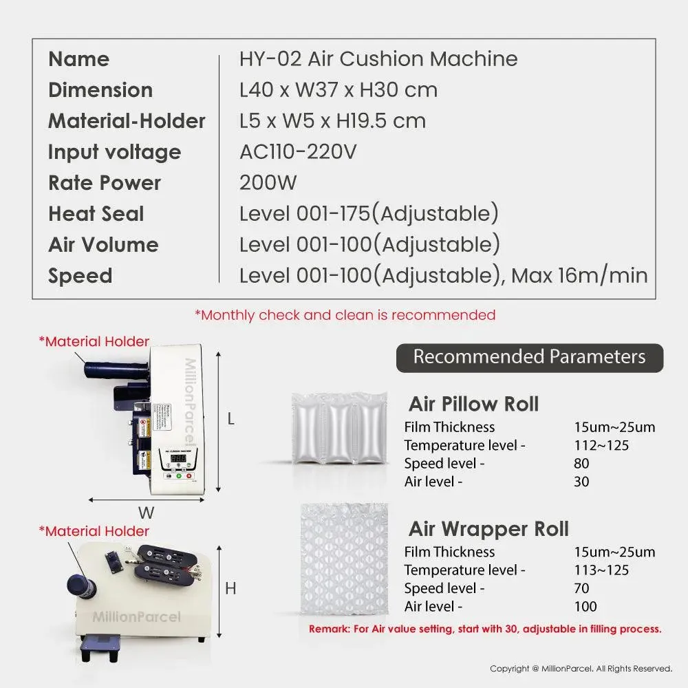 Inflatable Air Machine | High-Speed Air Cushion Machine