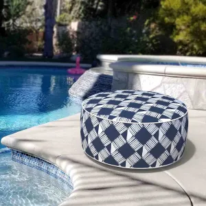 Inflatable Ottoman Knot Navy LVTXIII Outdoor