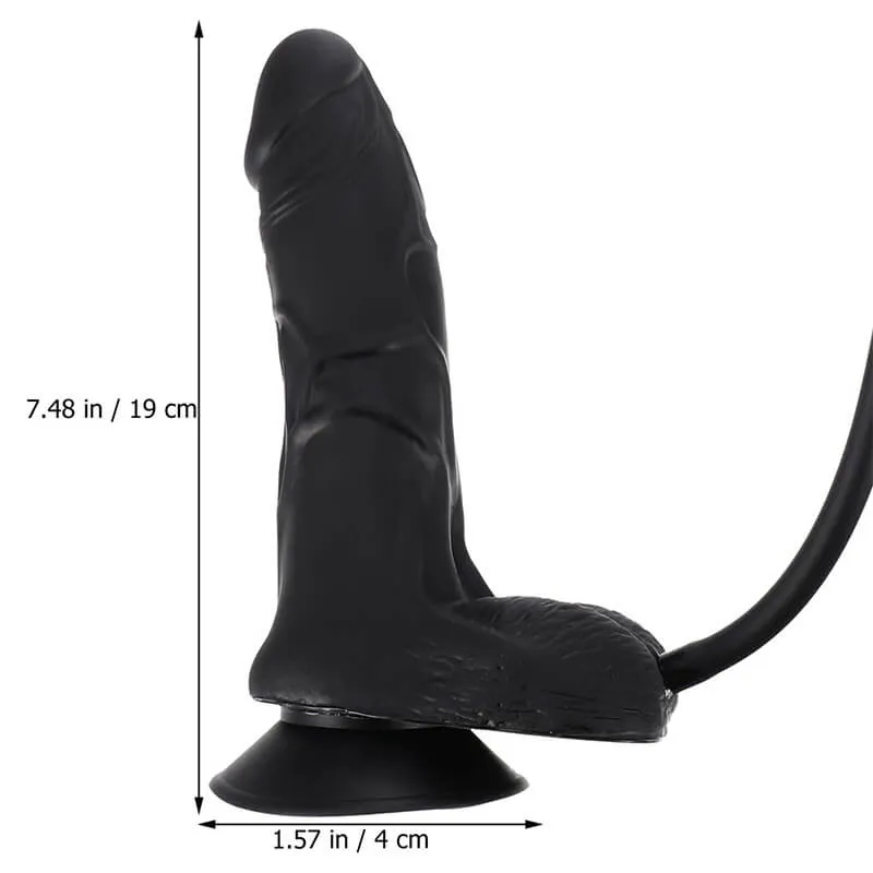 Inflatable Suction Cup Dildo With Pump Soft Dildos