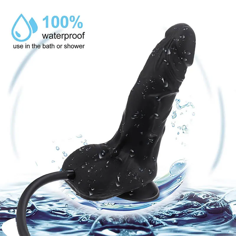 Inflatable Suction Cup Dildo With Pump Soft Dildos