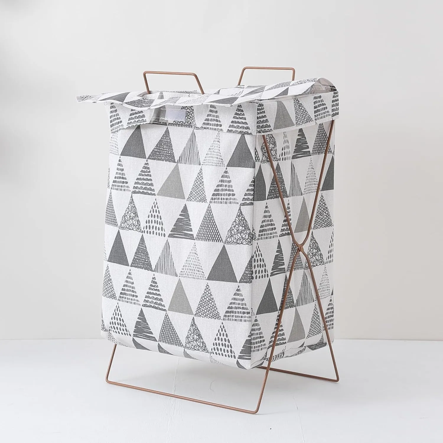 Kuber Industries Laundry Basket For Clothes|Foldable Laundry Hamper|Basket For Toys, Dirty clothes, Storage "40 LTR"-Pack of 3 (Multi-clolor)