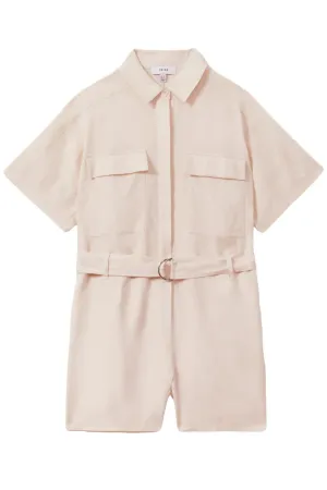 Linen Belted Playsuit
