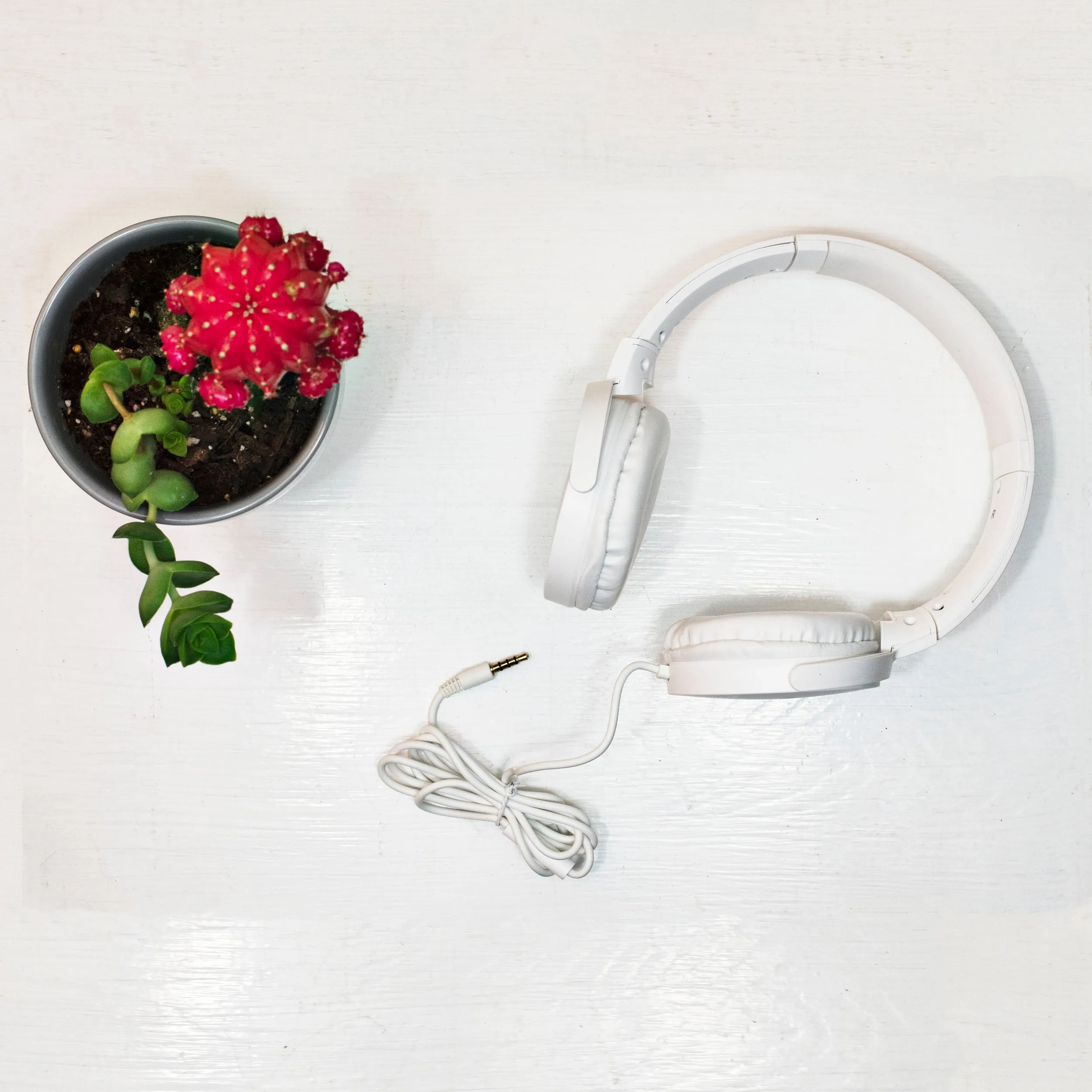 Magnavox MHP5026M-WH Stereo Headphones with Microphone in White