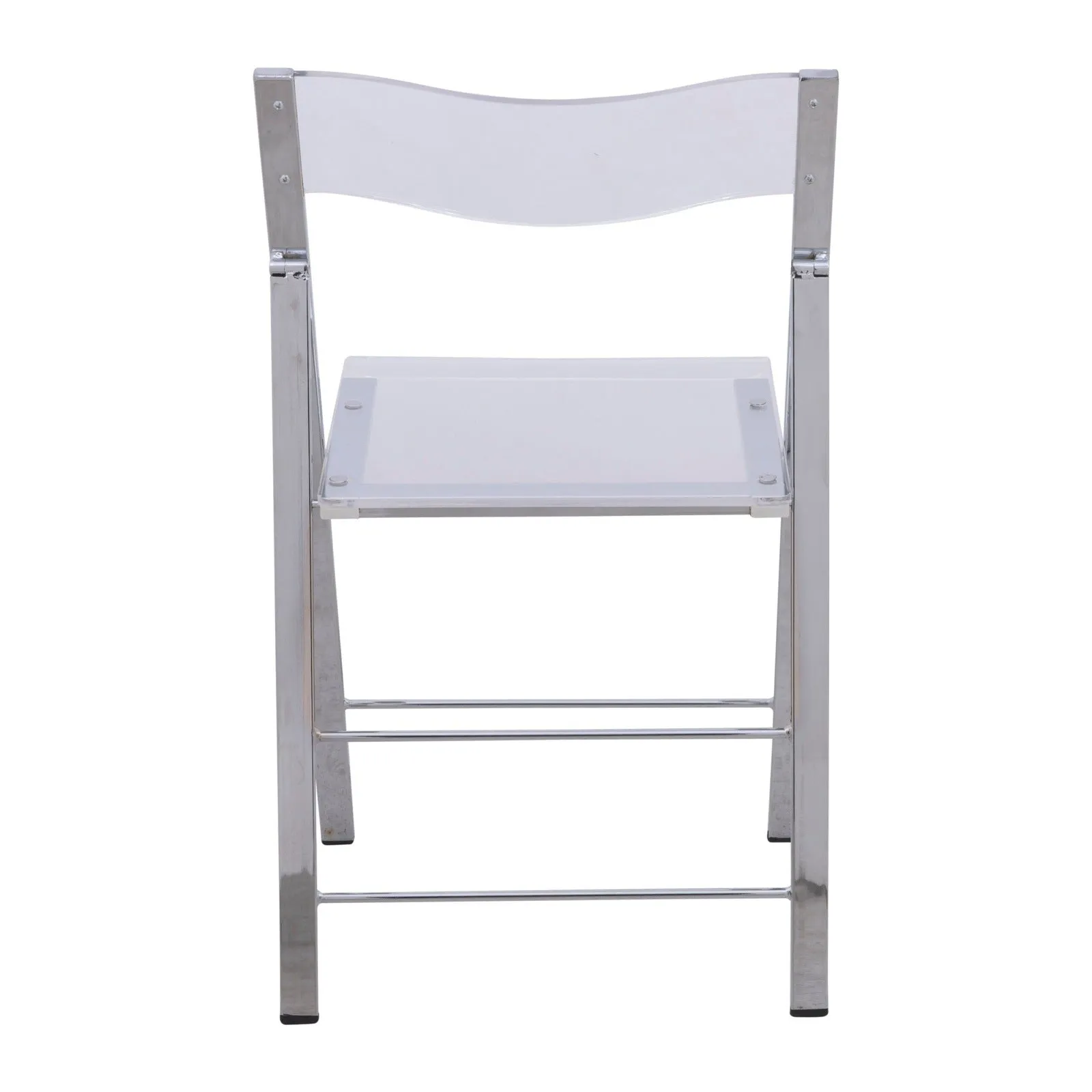 Menno Modern Acrylic Folding Chair Set of 2