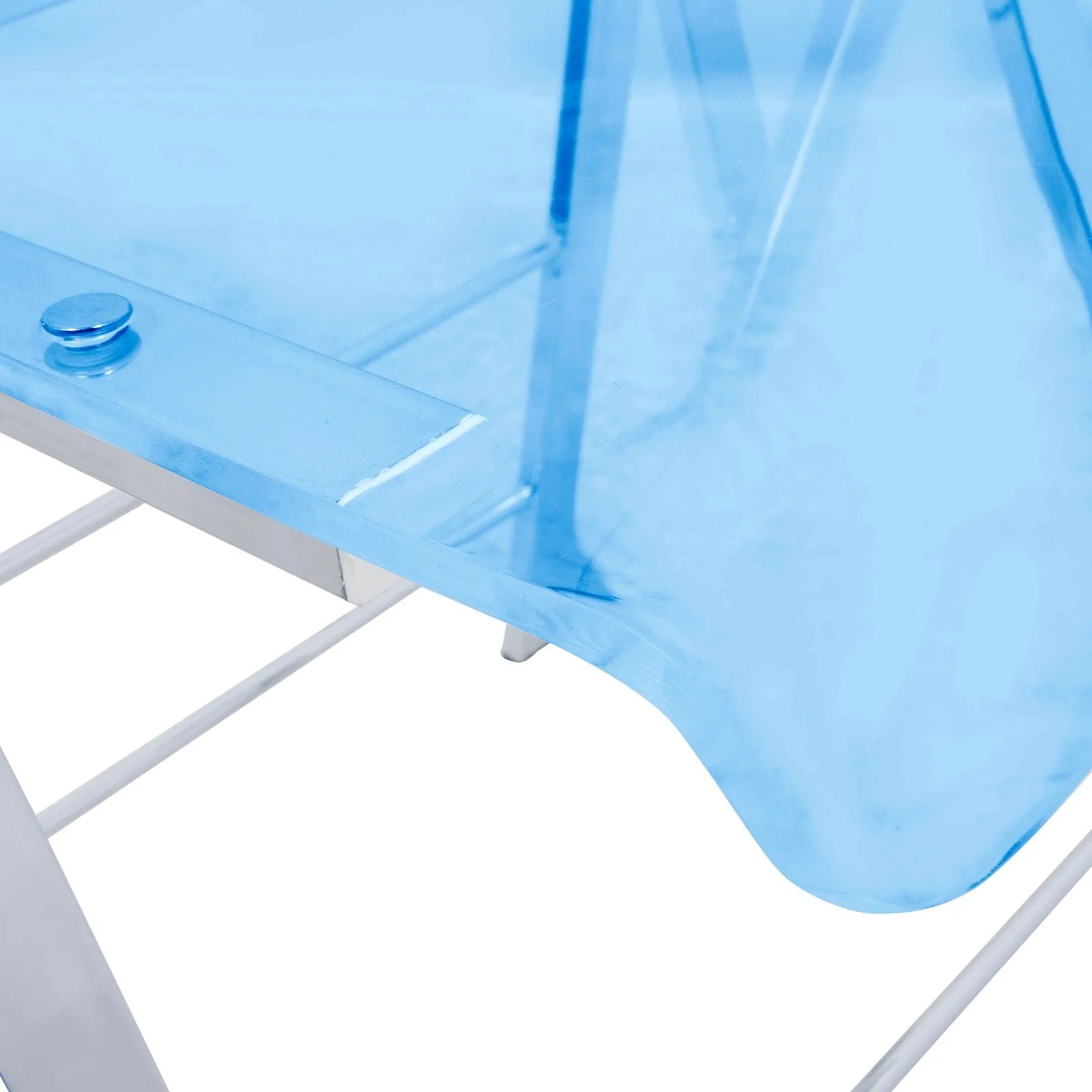 Menno Modern Acrylic Folding Chair Set of 2
