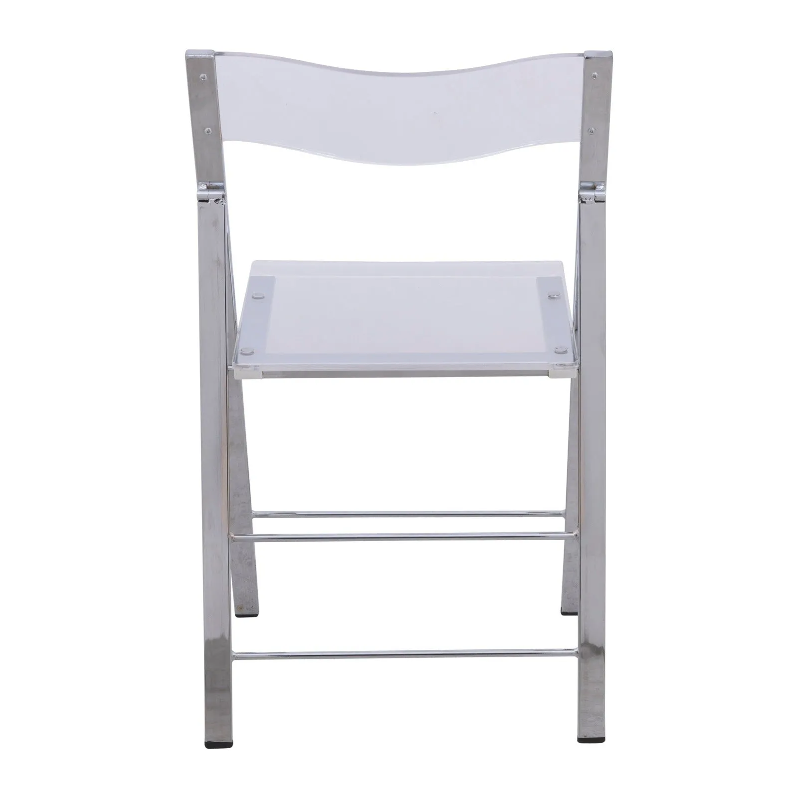 Menno Modern Acrylic Folding Chair Set of 2