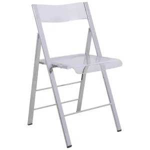 Menno Modern Acrylic Folding Chair Set of 2