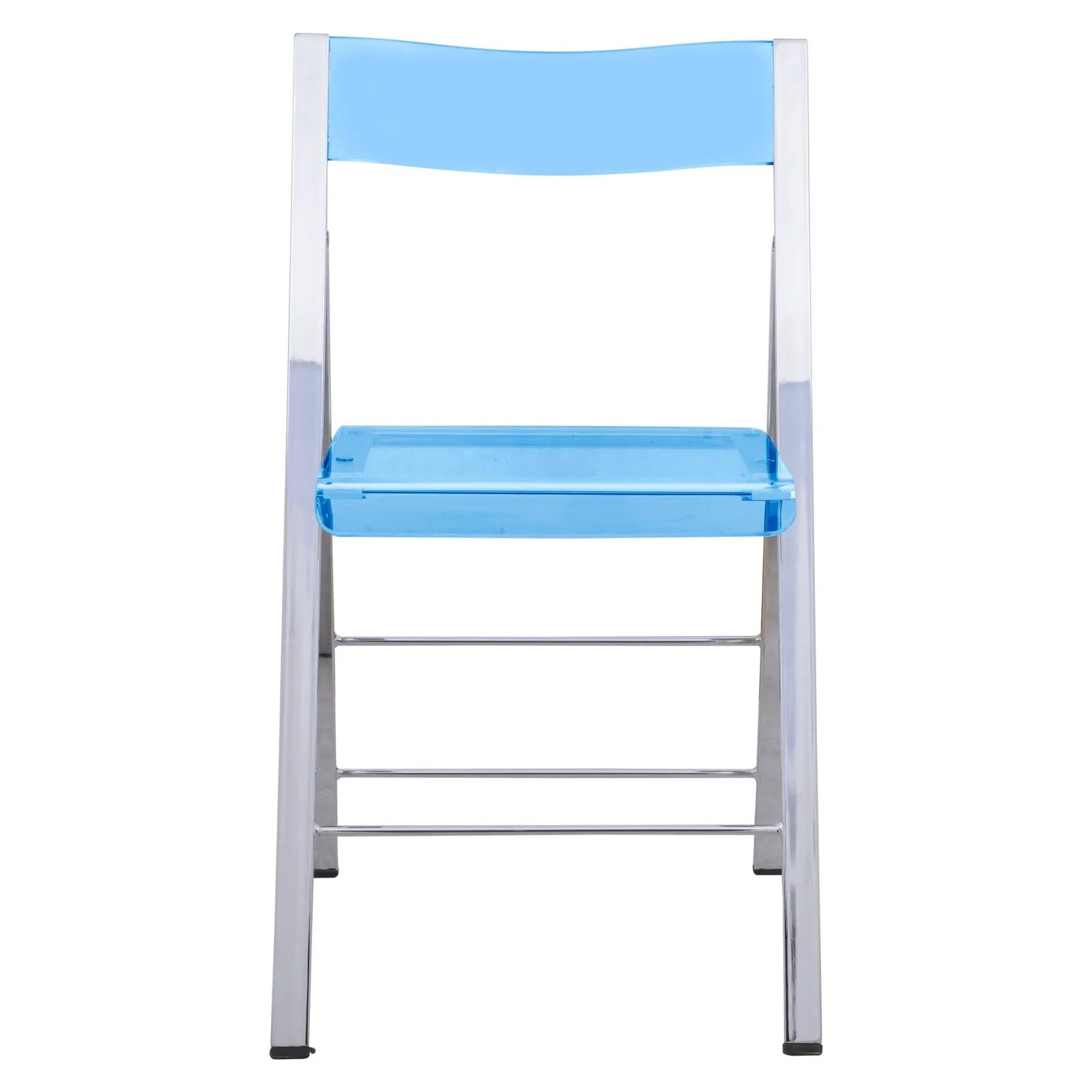 Menno Modern Acrylic Folding Chair Set of 2