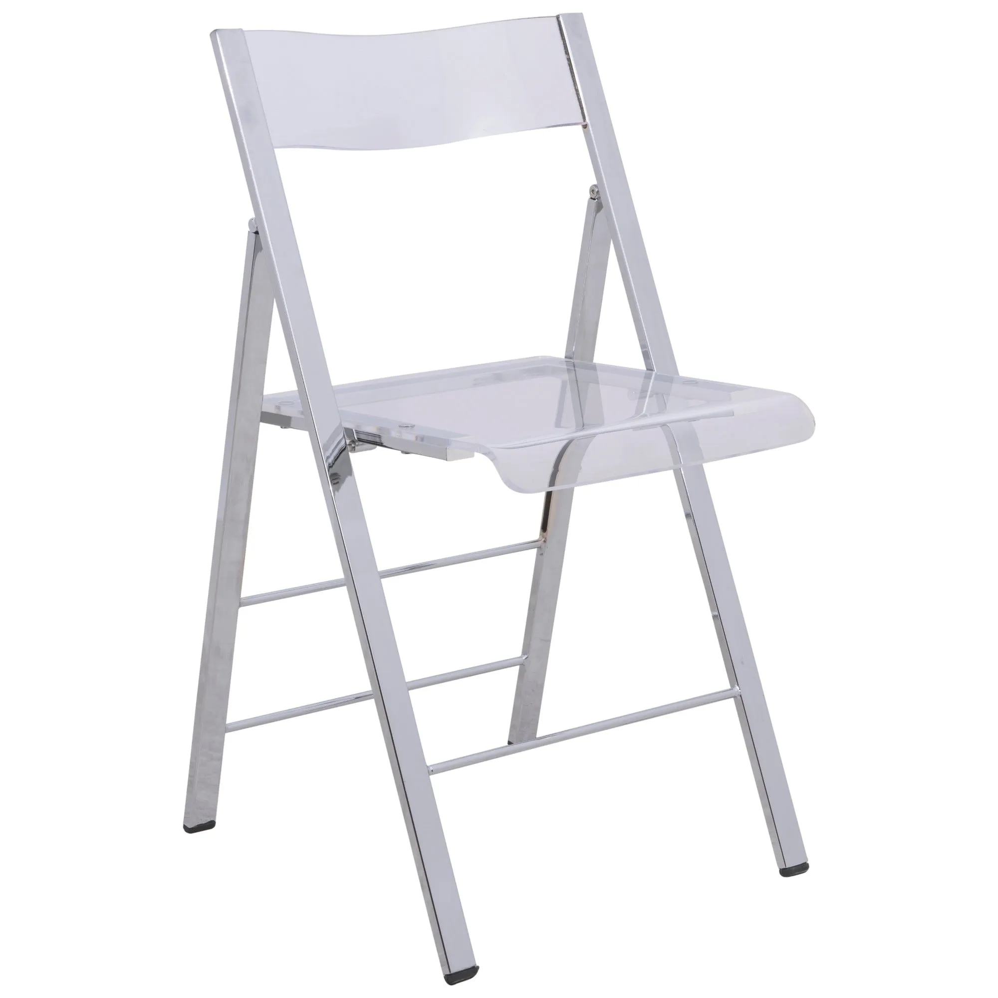 Menno Modern Acrylic Folding Chair Set of 2