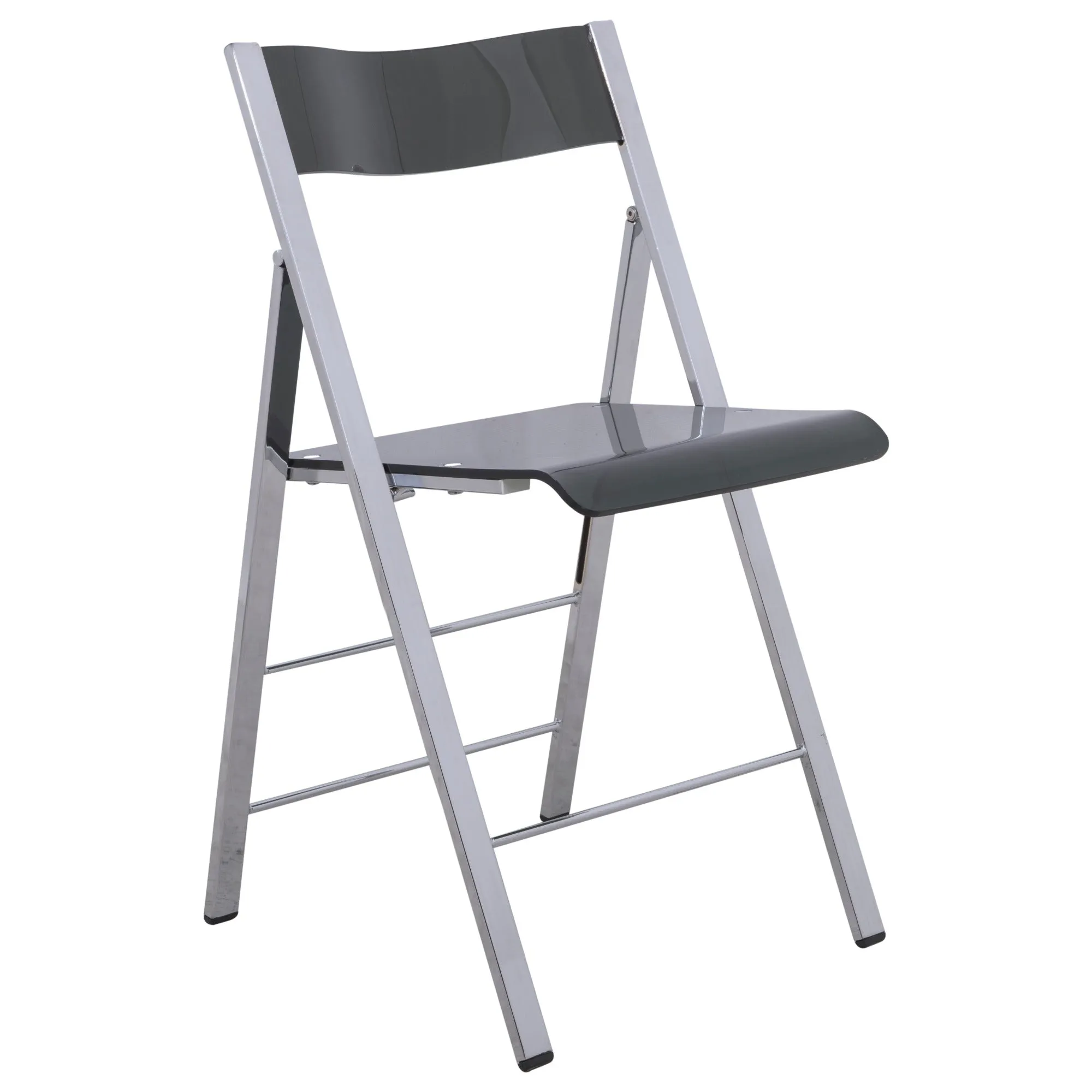 Menno Modern Acrylic Folding Chair Set of 2