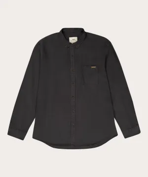 Mens Tencel Long Sleeve Shirt - Charcoal