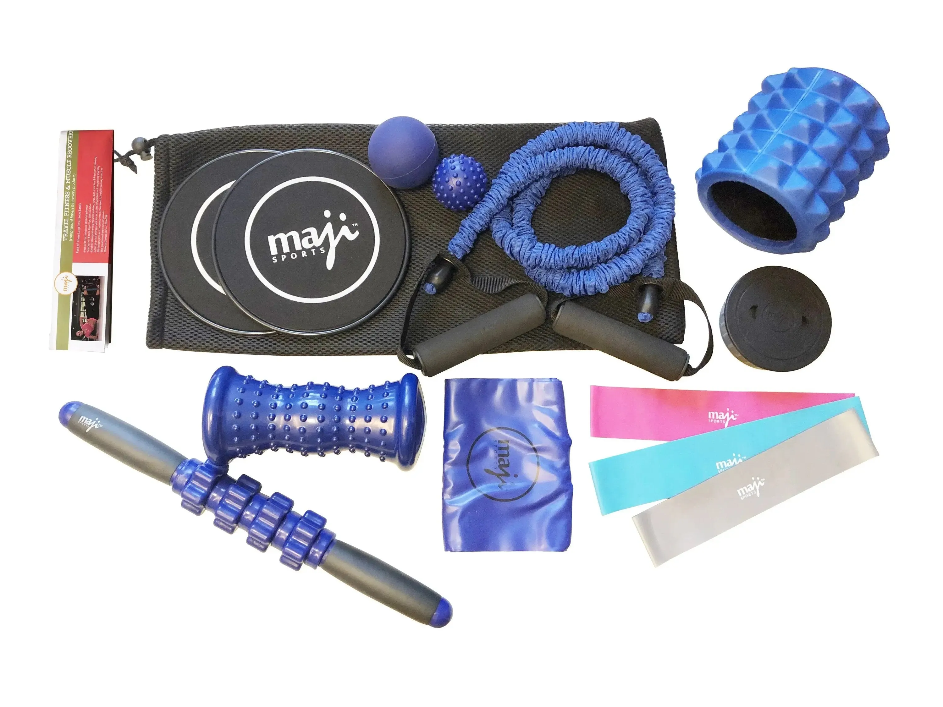Muscle Recovery Kit: 6-in-1 Bundle with Resistance Bands, Roller Stick, Foot Massagers & Foam Roller