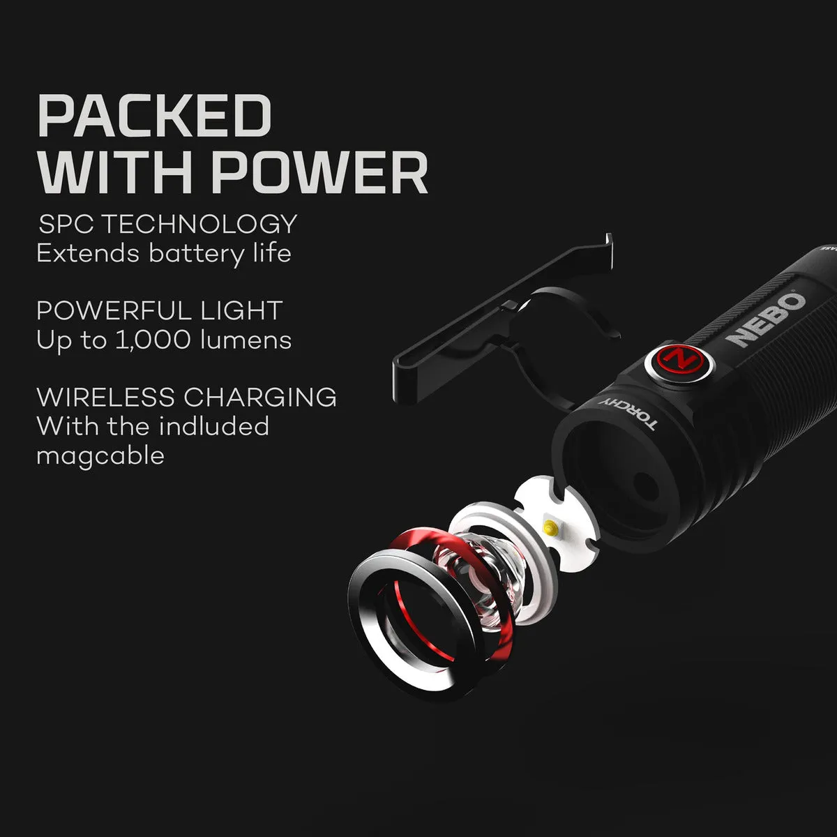 NEBO Torchy Rechargeable Pocket Flashlight
